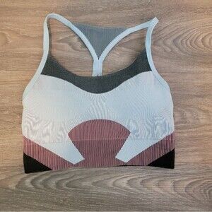 Adidas Stella Mccarthy Sports Bra Low Impact Seamleas Padded Blue Medium